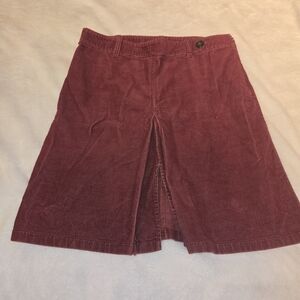 Ann Taylor Red Corduroy Skirt [Size 10] Cozy Cabincore